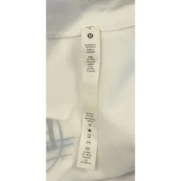 Lululemon Define Jacket White Zip Front Pockets Embroidered - Picture 9 of 9